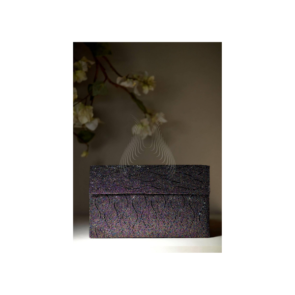PURPLE GLITTERATI ENVELOPE (B11)